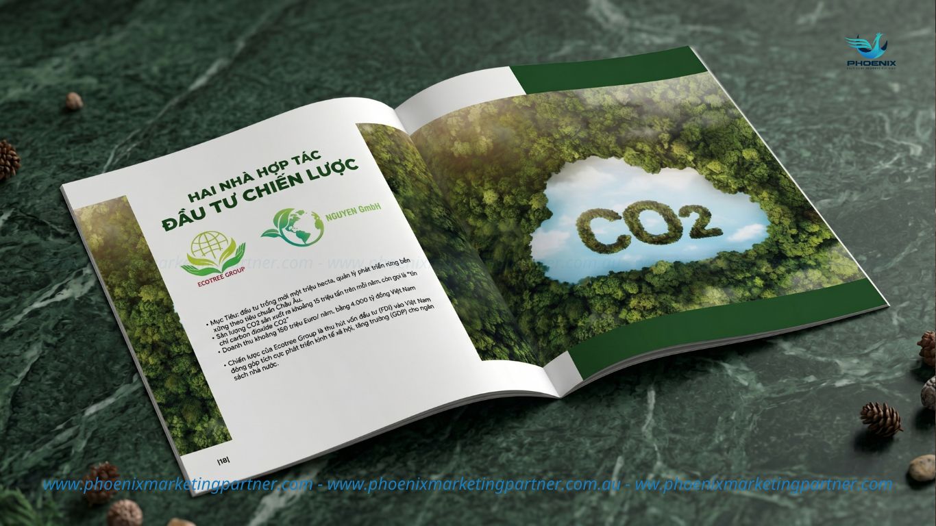 Catalogue design for Ecotree Vietnam Group introduction