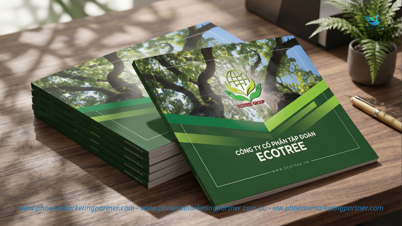Catalogue design for Ecotree Vietnam Group introduction