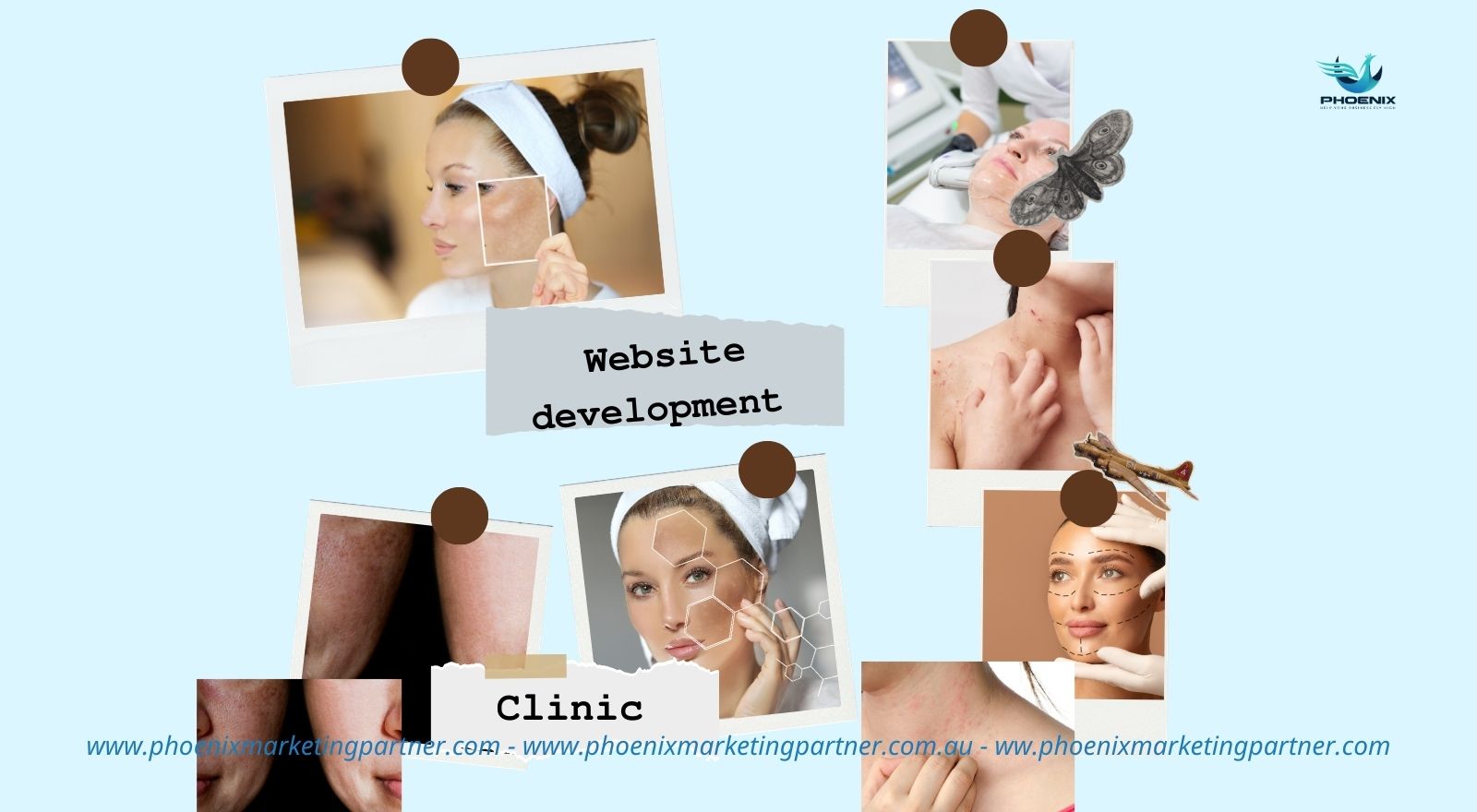 Website development for a high-tech aesthetic clinic brand.