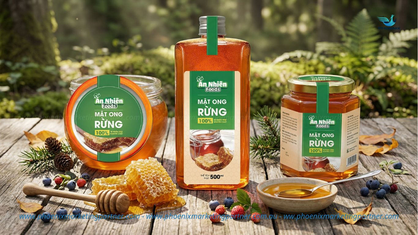 Product packaging design for honey
