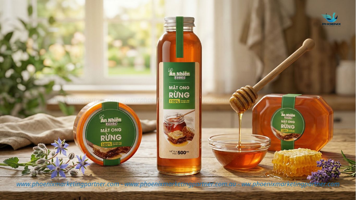 Product packaging design for honey