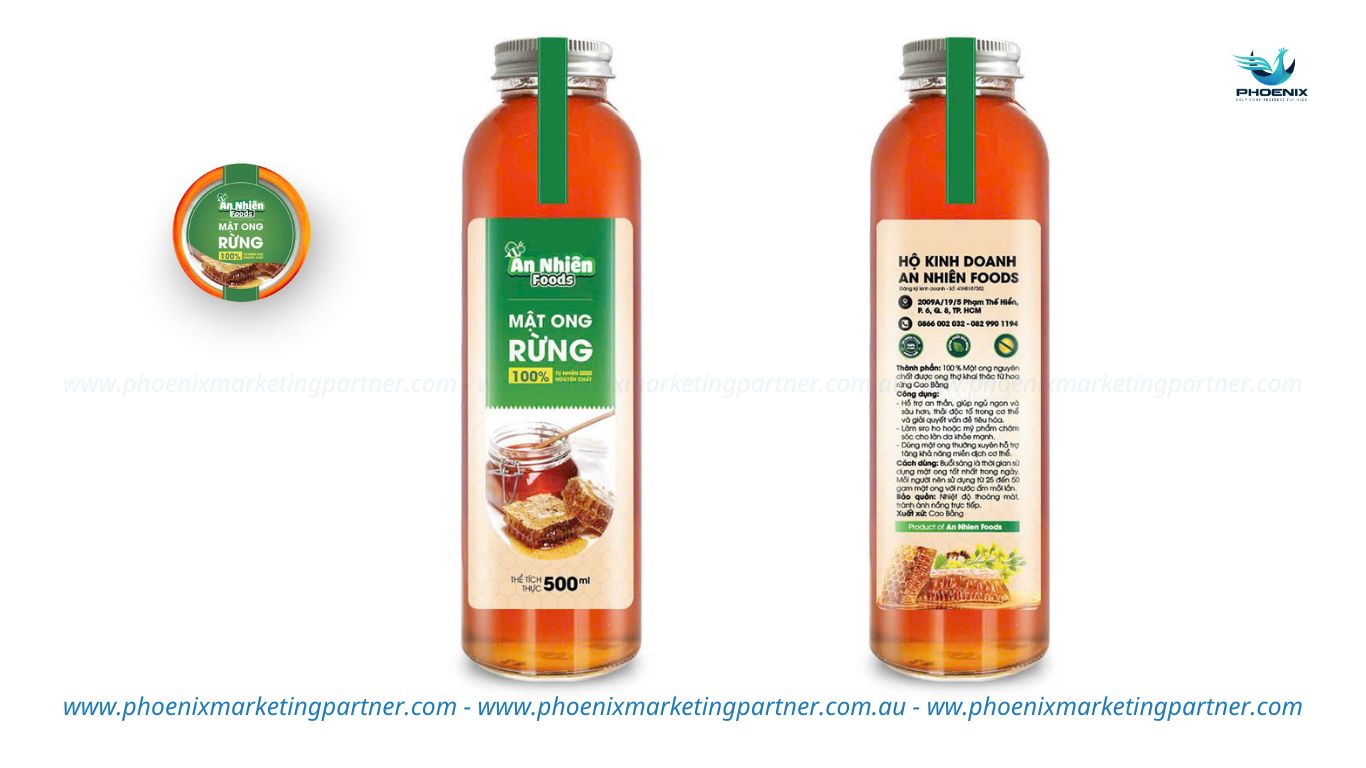Product packaging design for honey